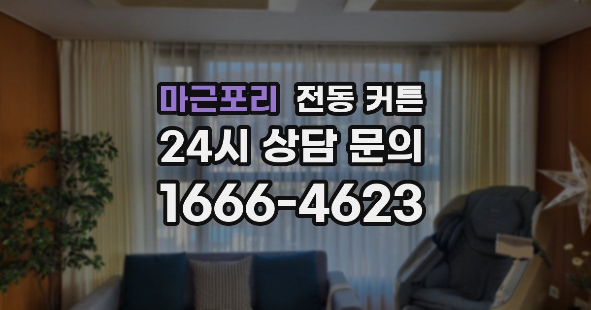 마근포리 전동 커튼