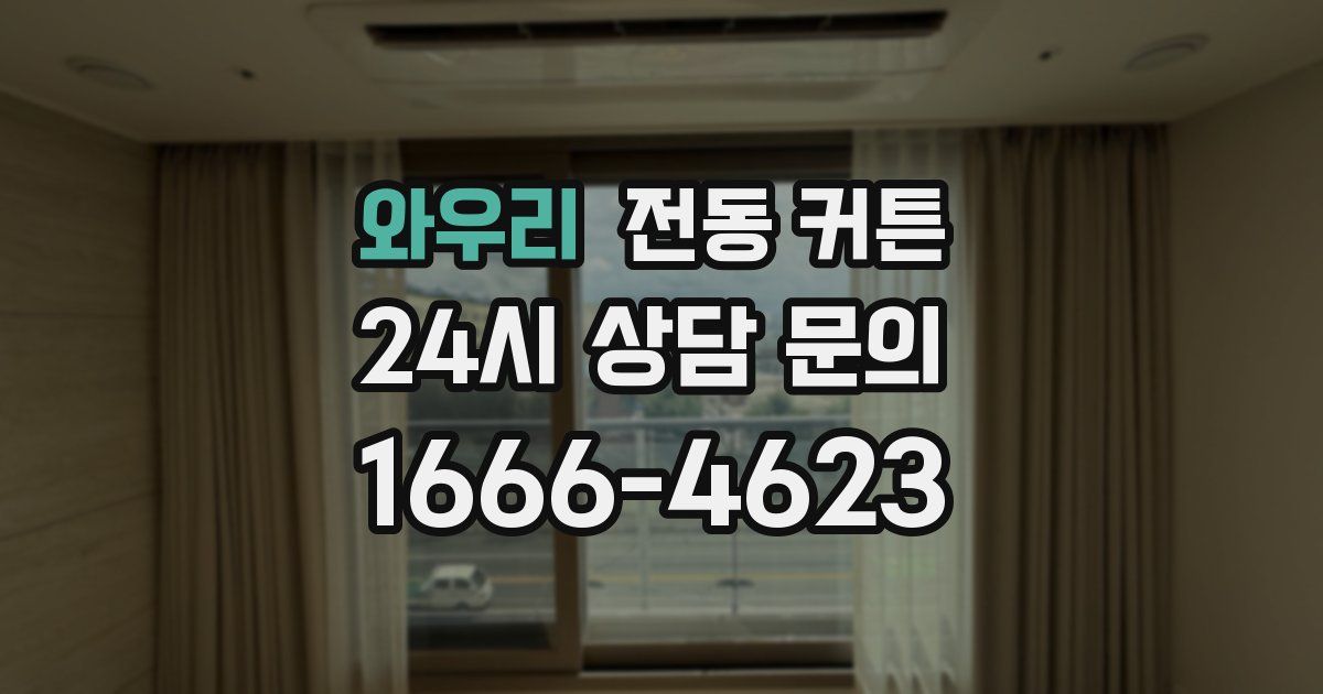 와우리 전동 커튼