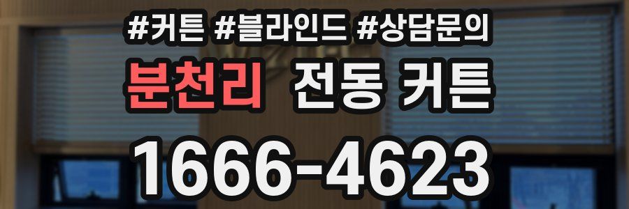 분천리 전동 커튼