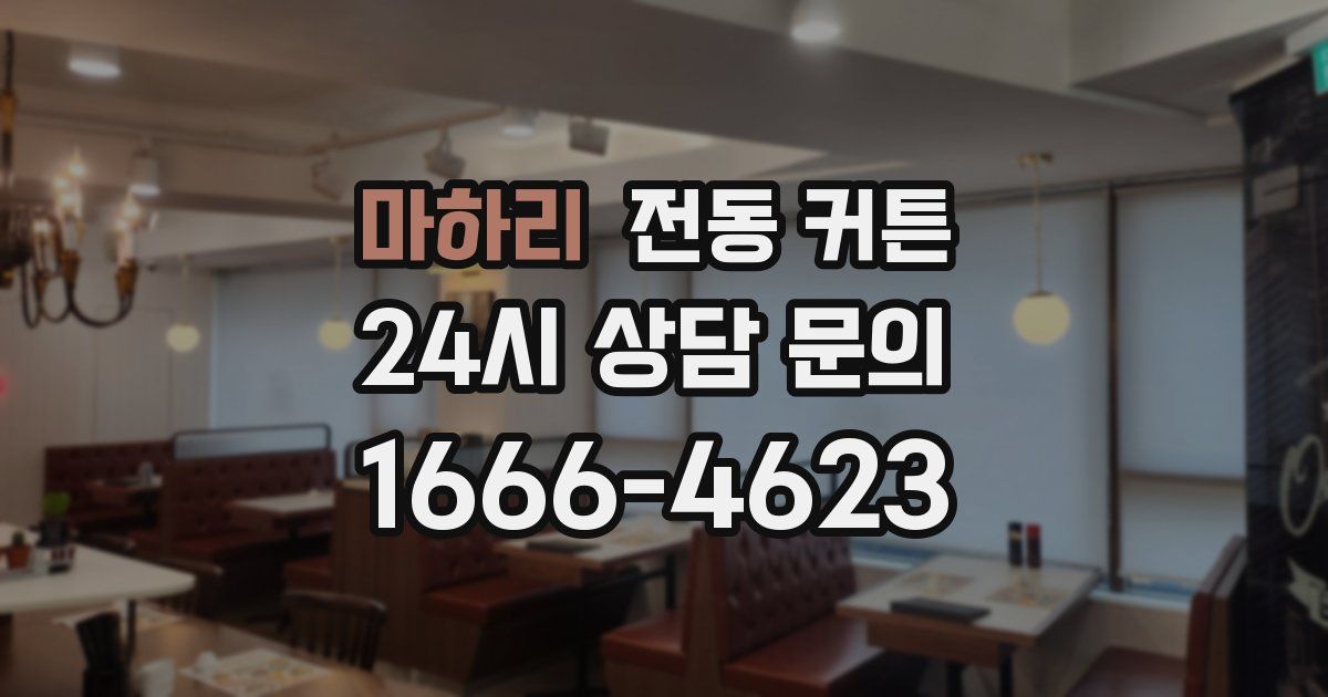 마하리 전동 커튼