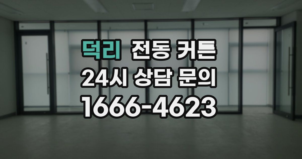 덕리 전동 커튼