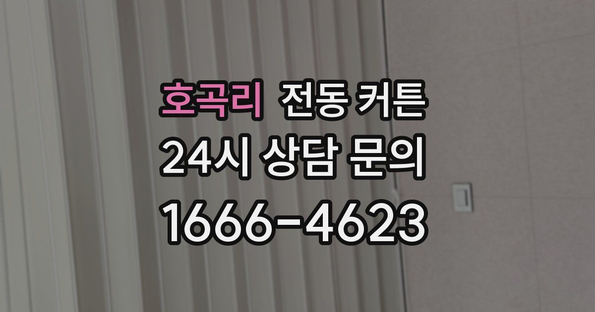 호곡리 전동 커튼