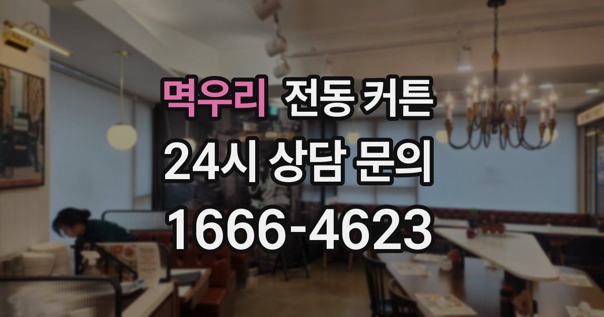 멱우리 전동 커튼