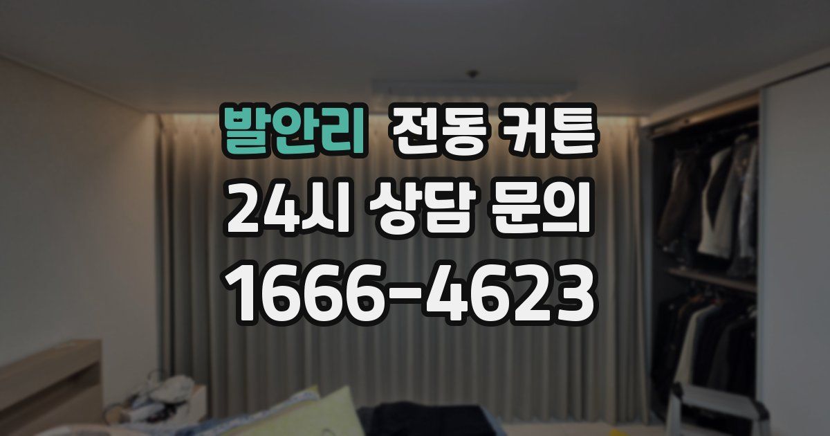 발안리 전동 커튼
