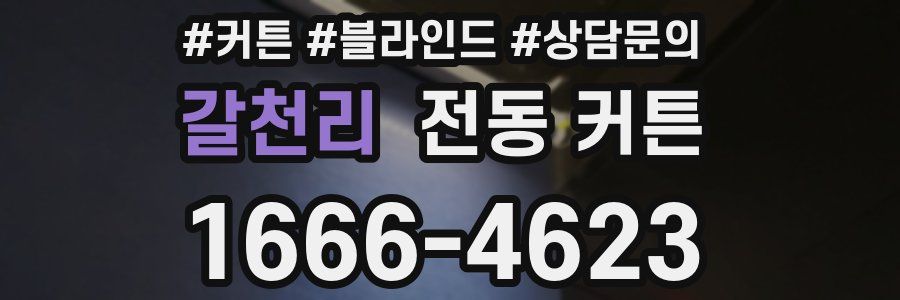 갈천리 전동 커튼