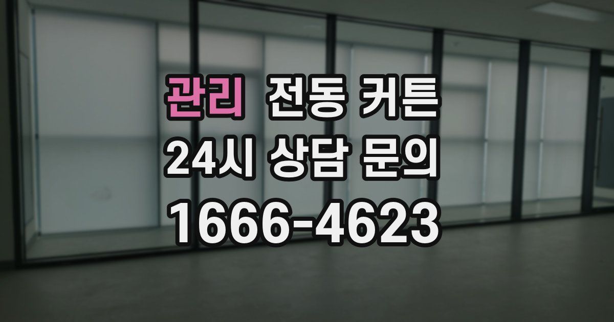 관리 전동 커튼