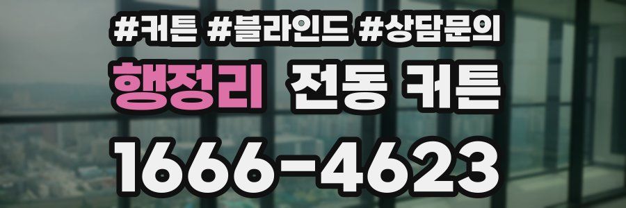 행정리 전동 커튼