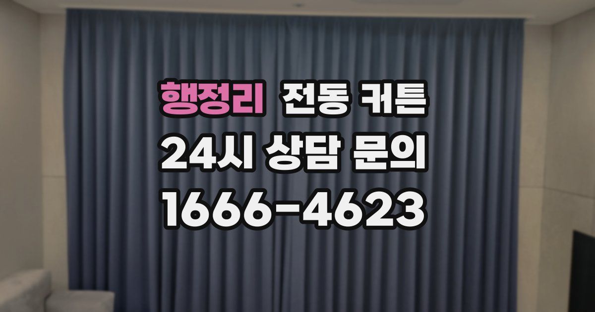 행정리 전동 커튼