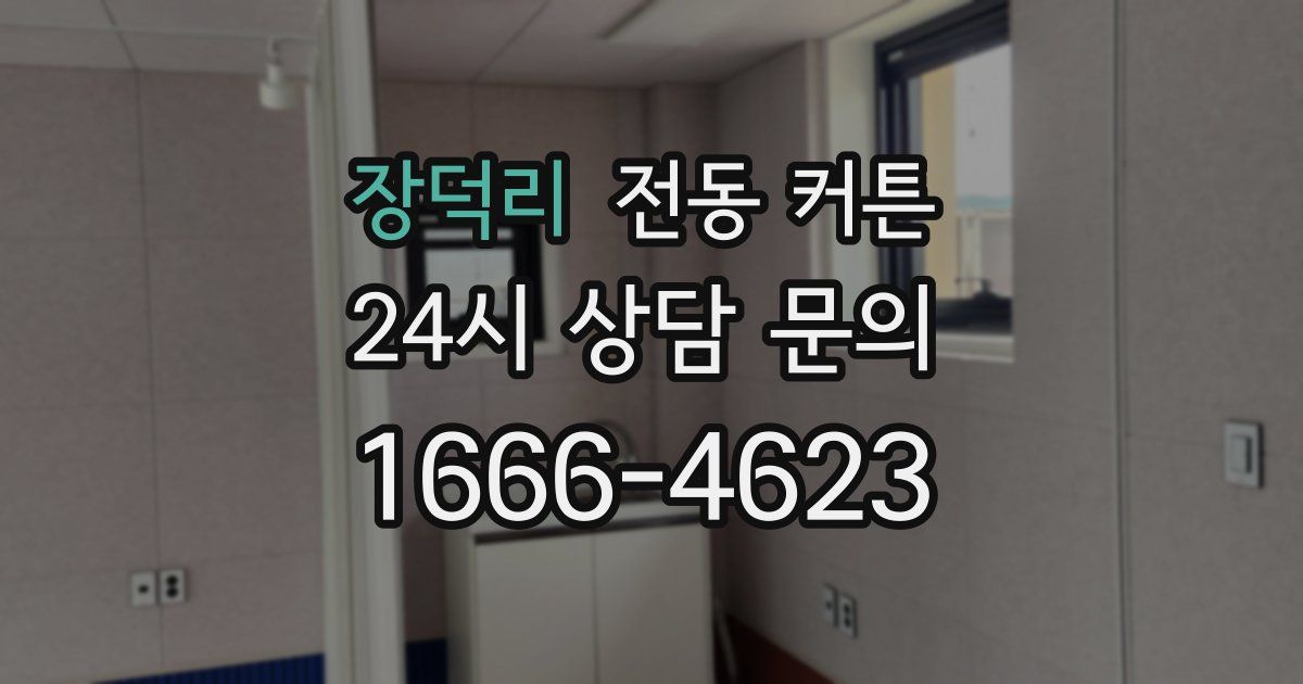 장덕리 전동 커튼