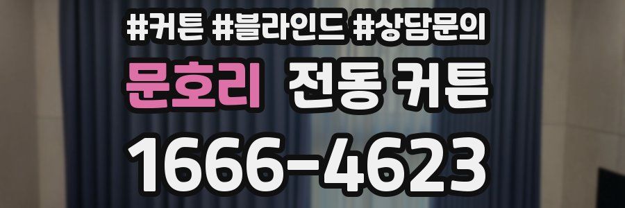문호리 전동 커튼