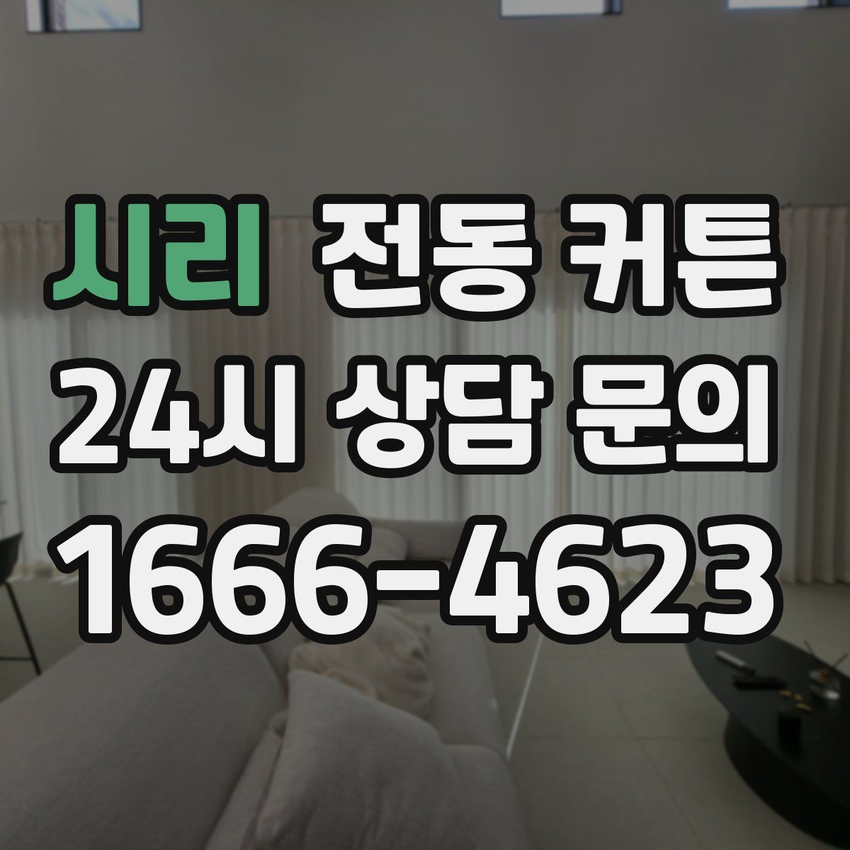 시리 전동 커튼