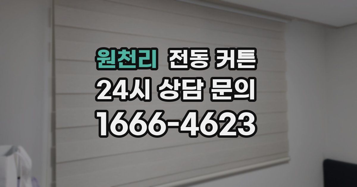 원천리 전동 커튼