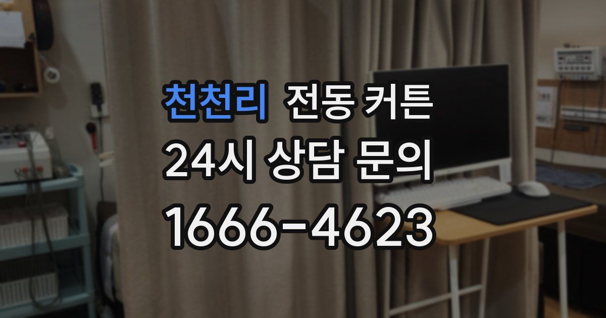 천천리 전동 커튼