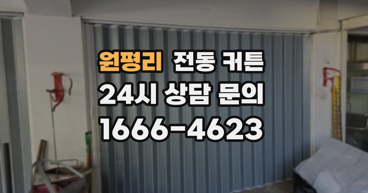 원평리 전동 커튼