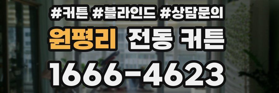 원평리 전동 커튼