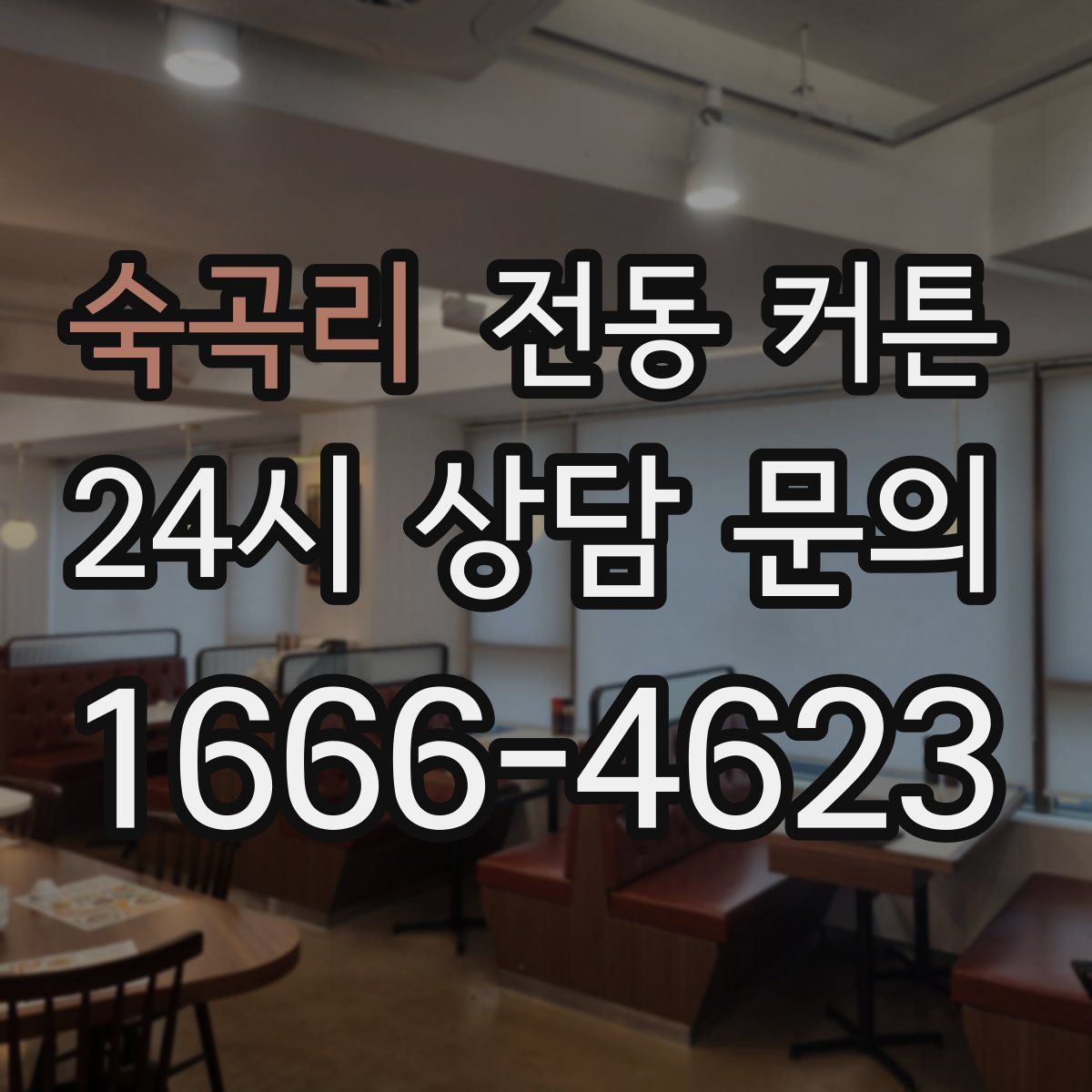 숙곡리 전동 커튼