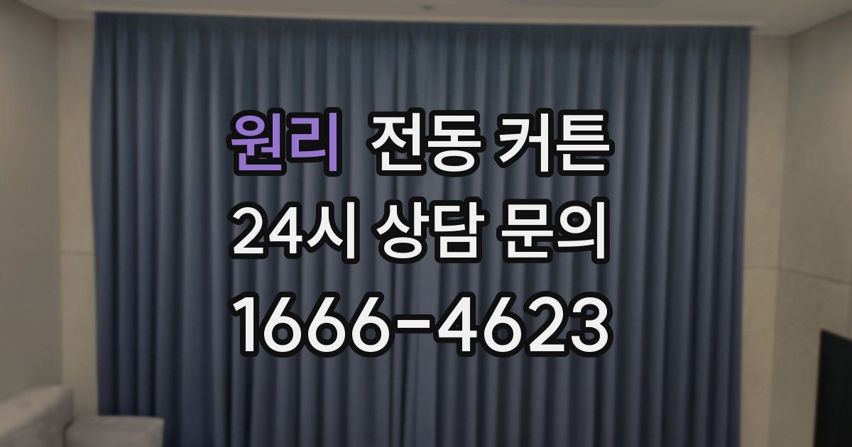 원리 전동 커튼