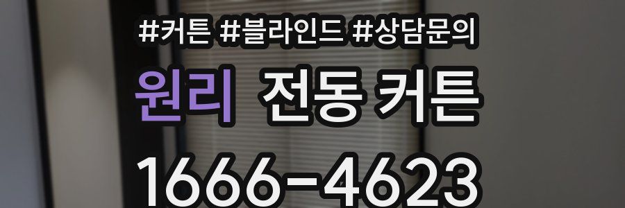 원리 전동 커튼