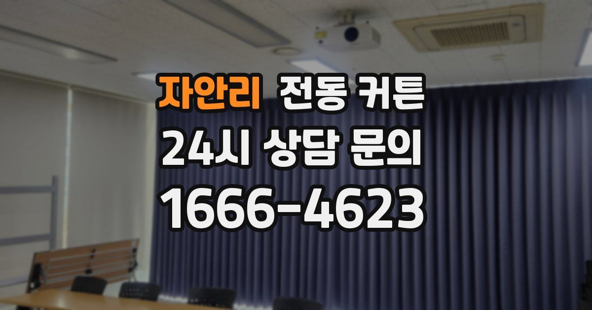 자안리 전동 커튼