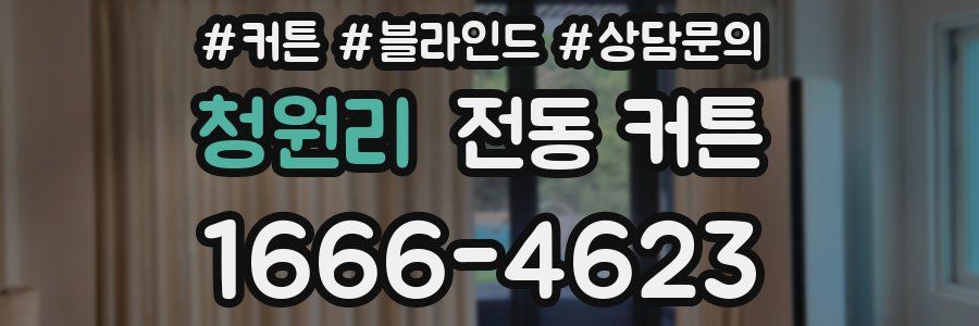 청원리 전동 커튼