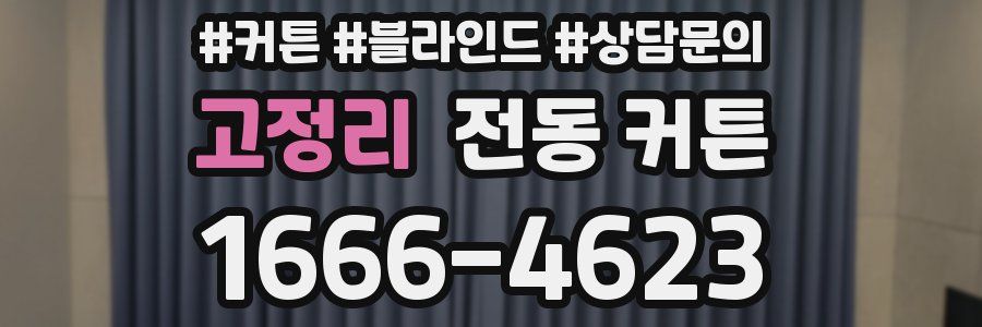 고정리 전동 커튼