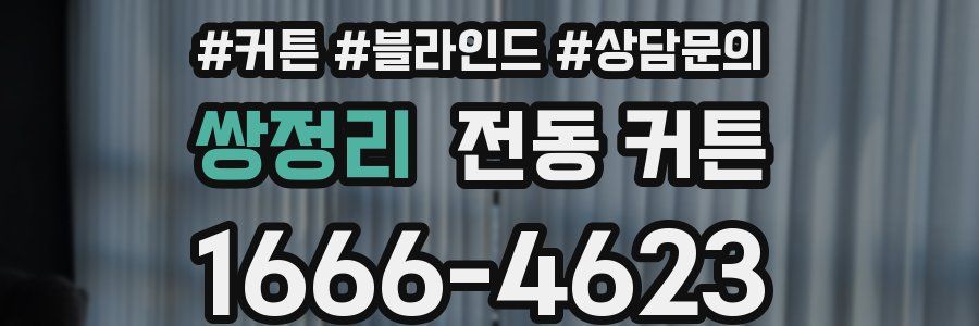쌍정리 전동 커튼