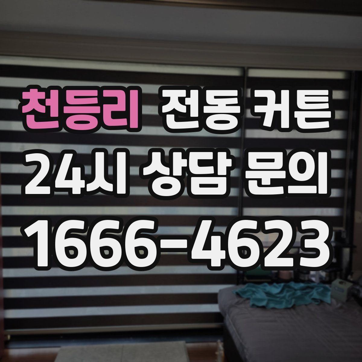 천등리 전동 커튼