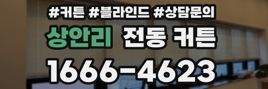 상안리 전동 커튼