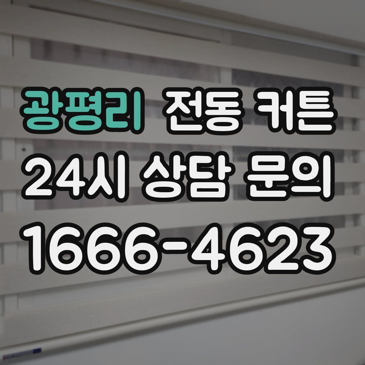 광평리 전동 커튼
