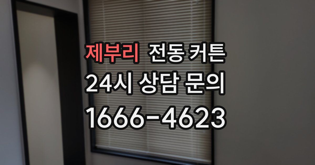 제부리 전동 커튼