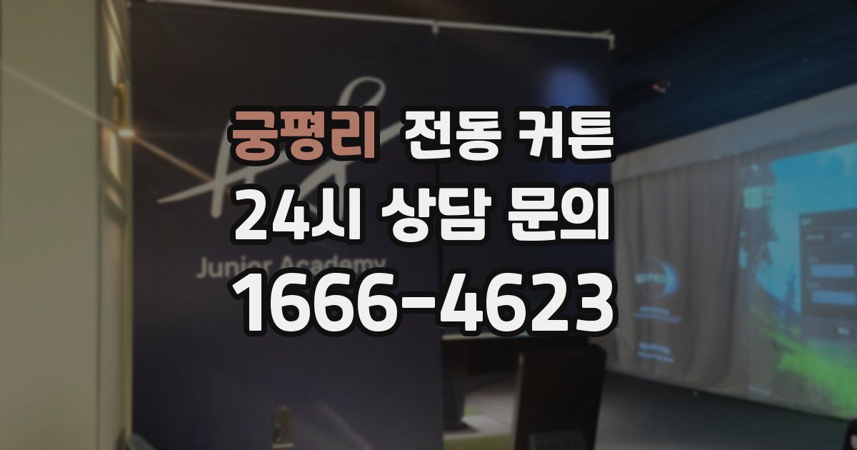 궁평리 전동 커튼