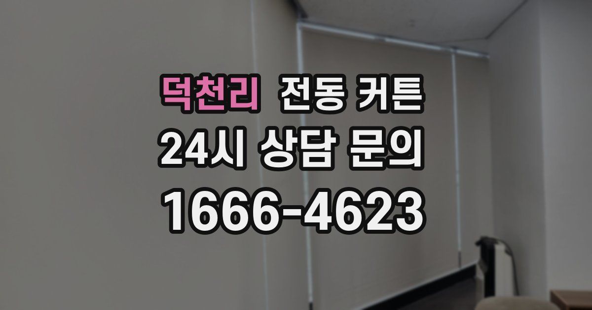 덕천리 전동 커튼