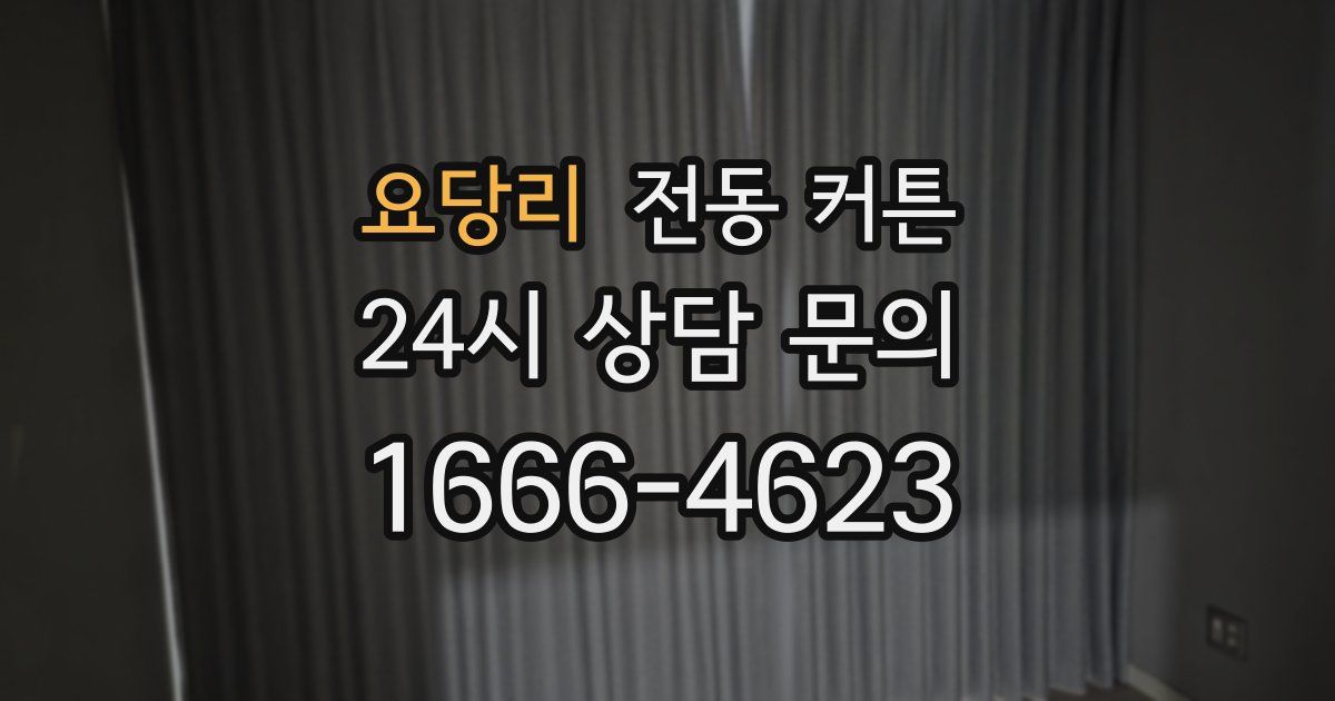 요당리 전동 커튼