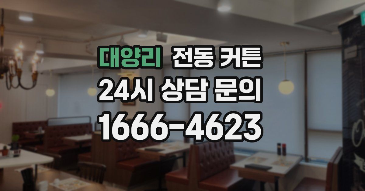 대양리 전동 커튼