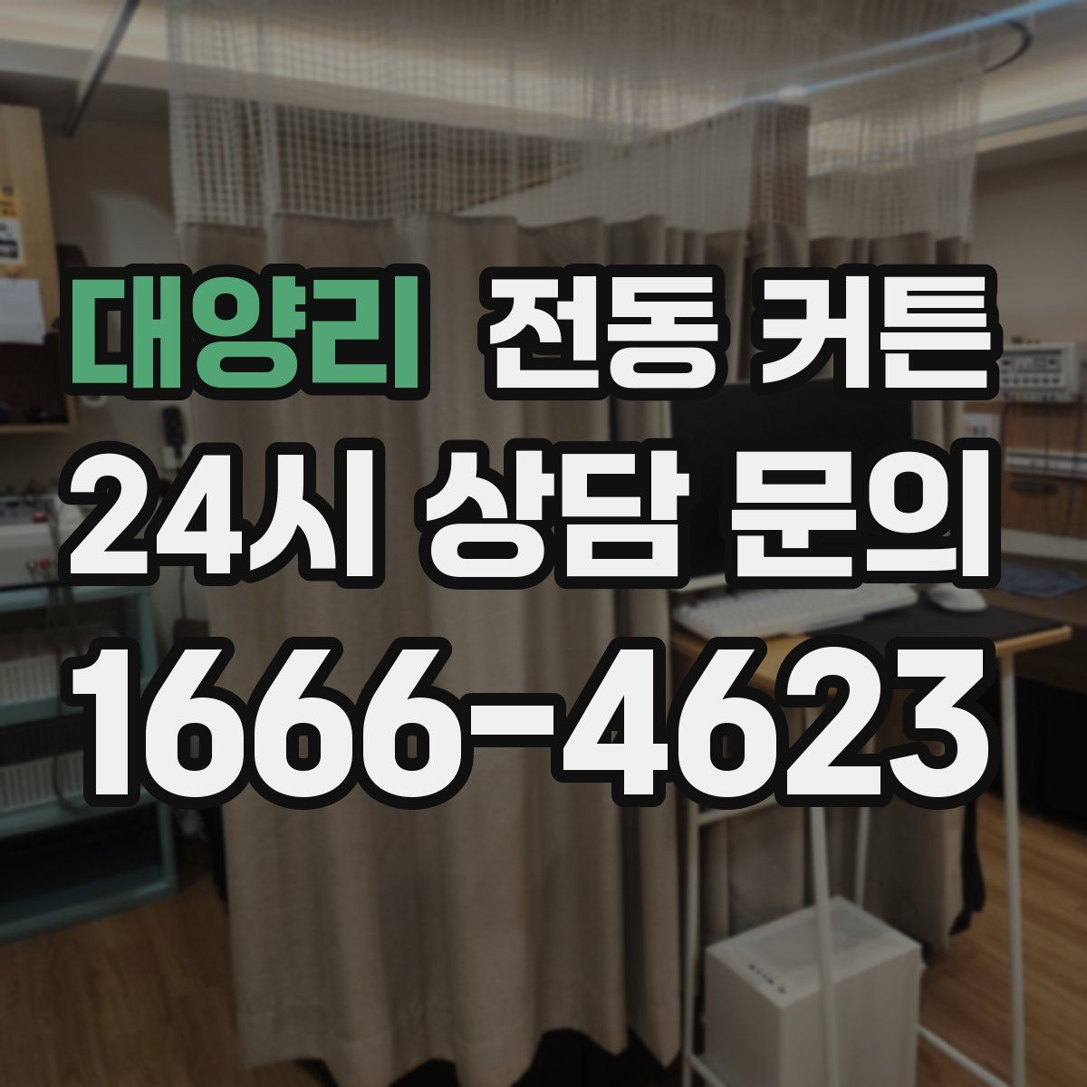 대양리 전동 커튼