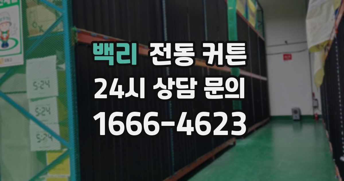 백리 전동 커튼