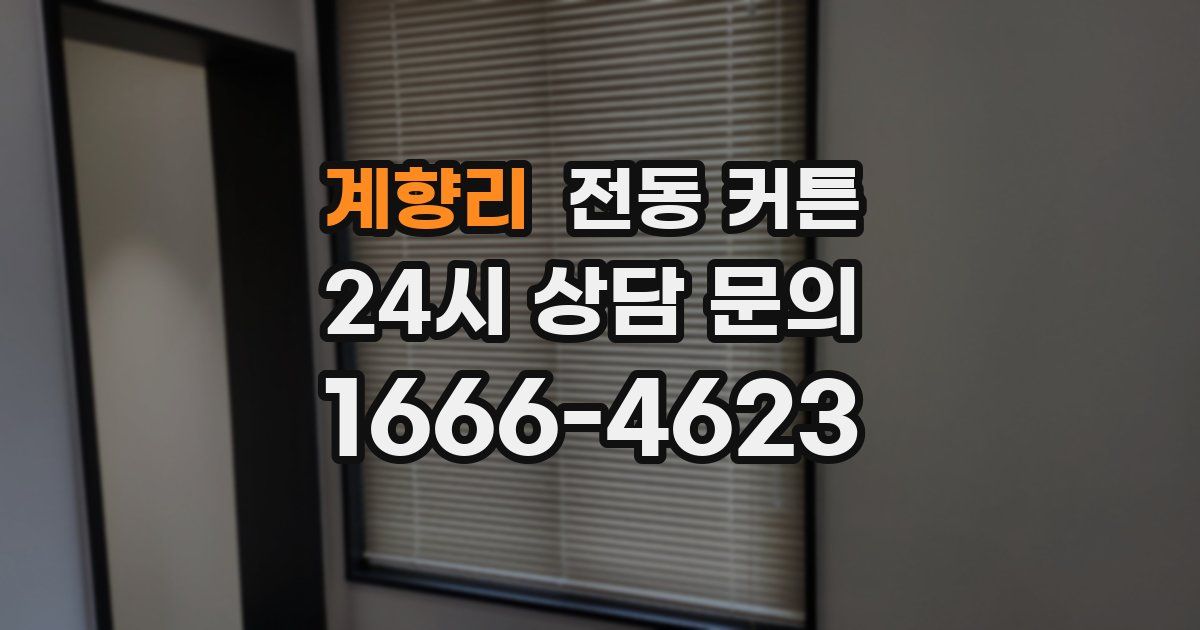 계향리 전동 커튼