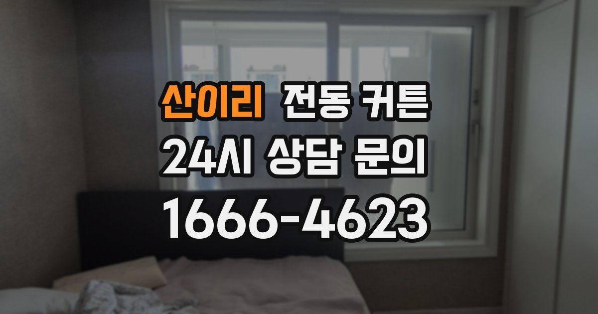 산이리 전동 커튼