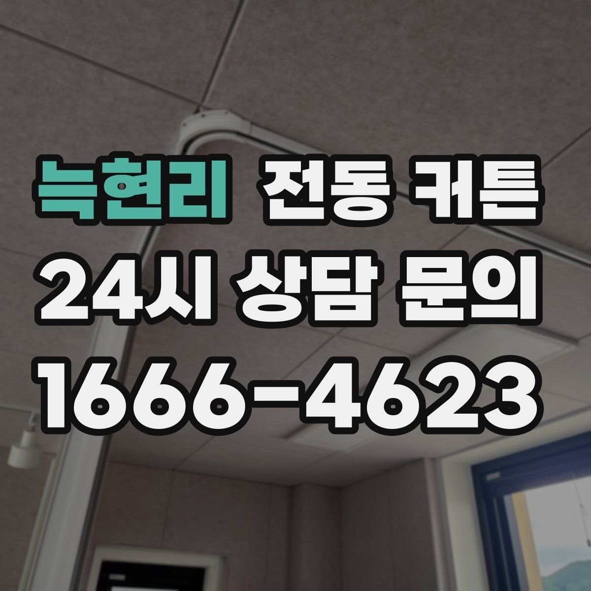 늑현리 전동 커튼