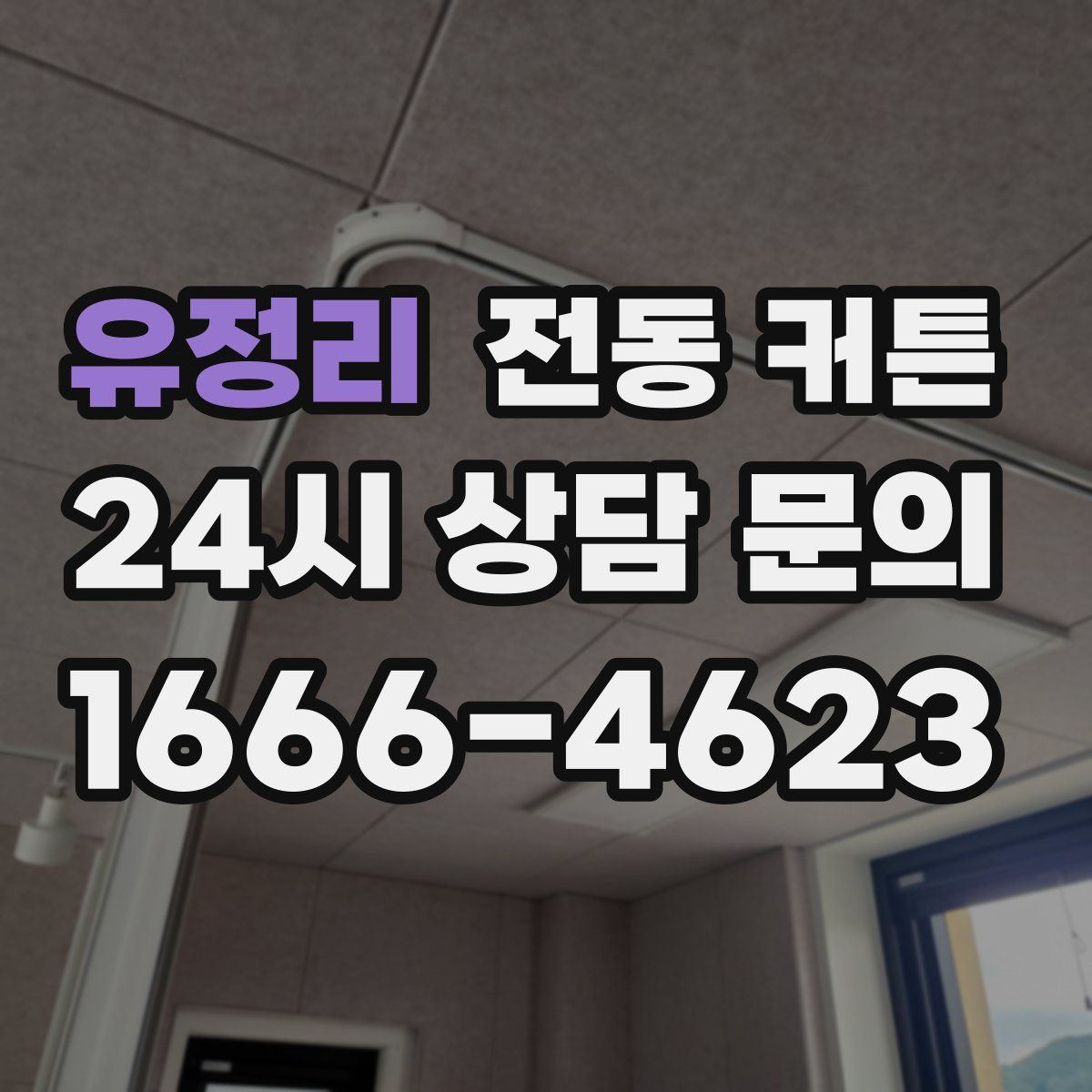 유정리 전동 커튼
