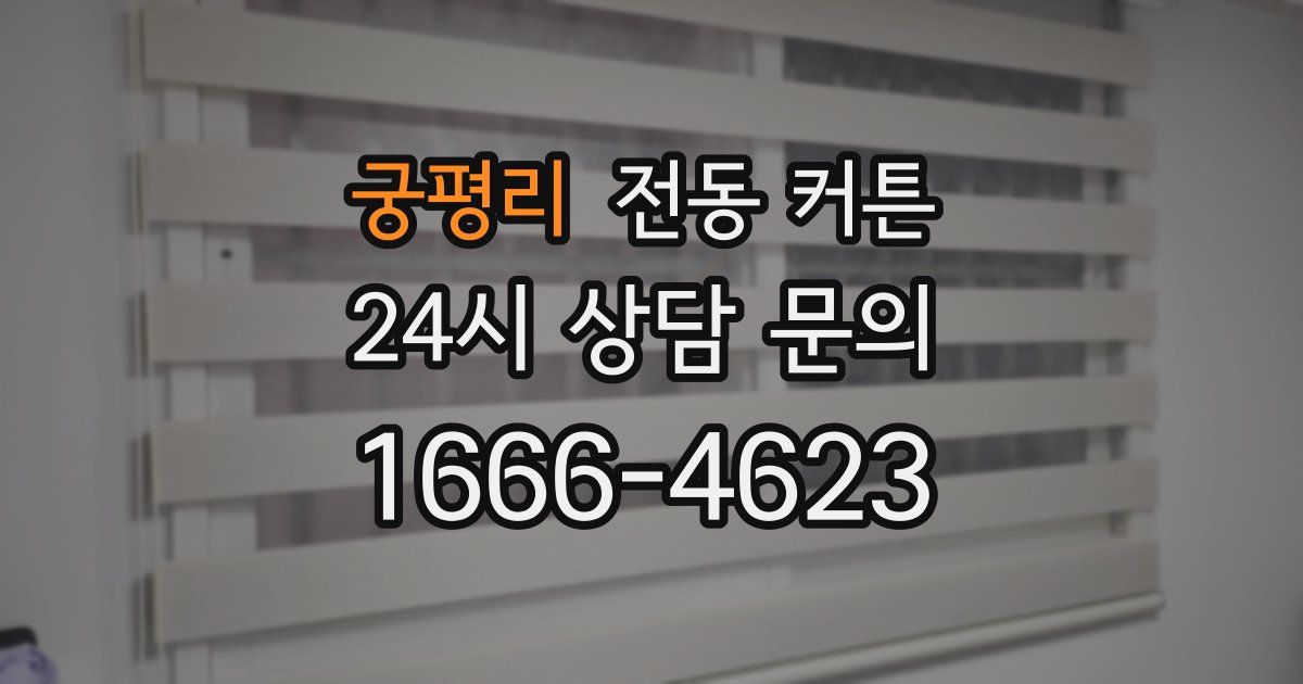 궁평리 전동 커튼