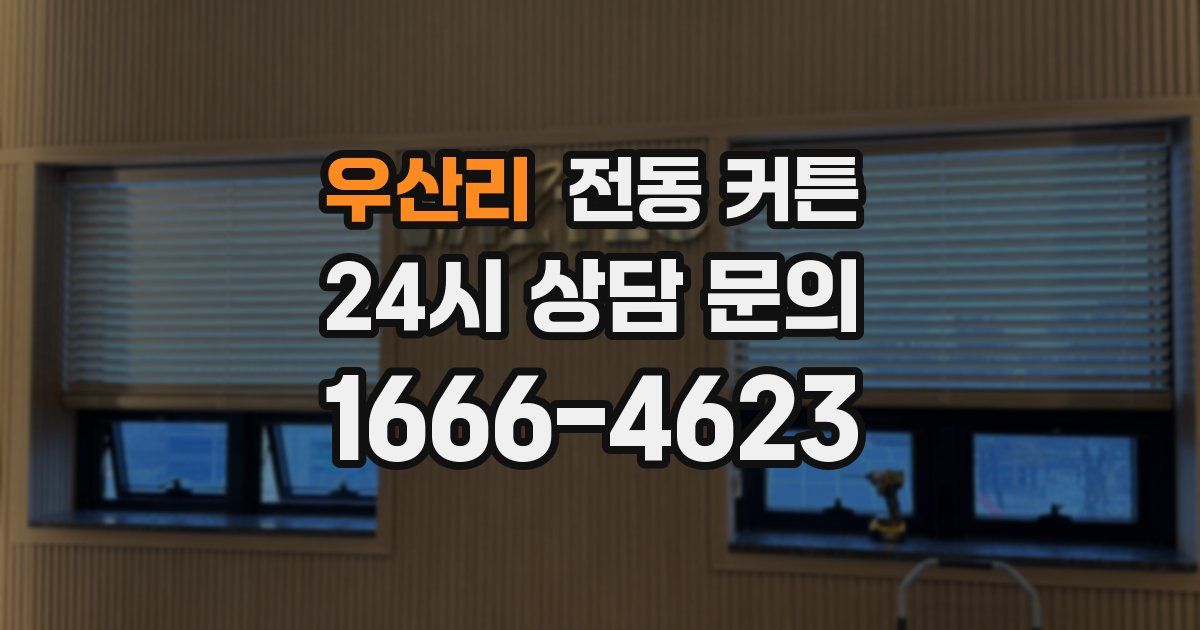 우산리 전동 커튼