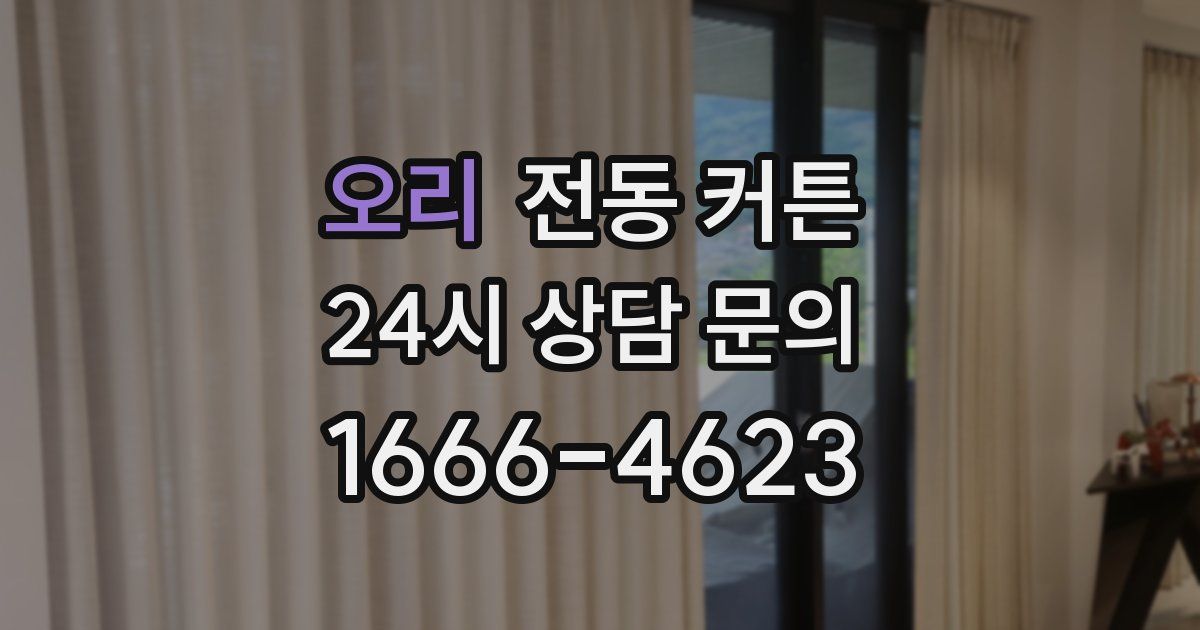 오리 전동 커튼