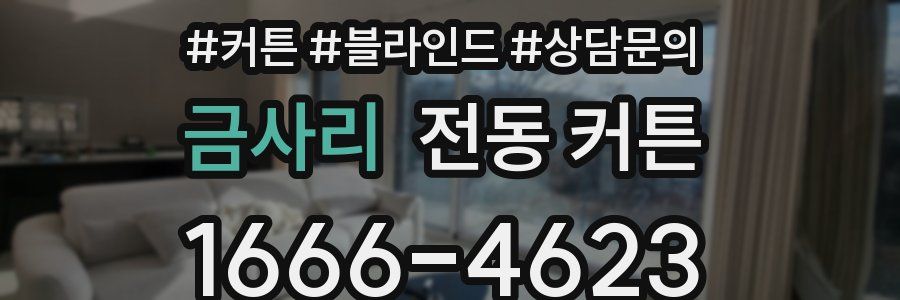 금사리 전동 커튼