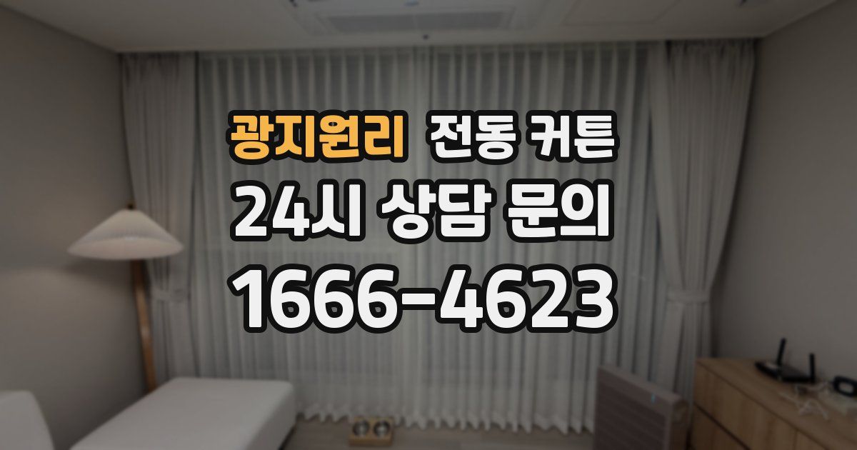 광지원리 전동 커튼