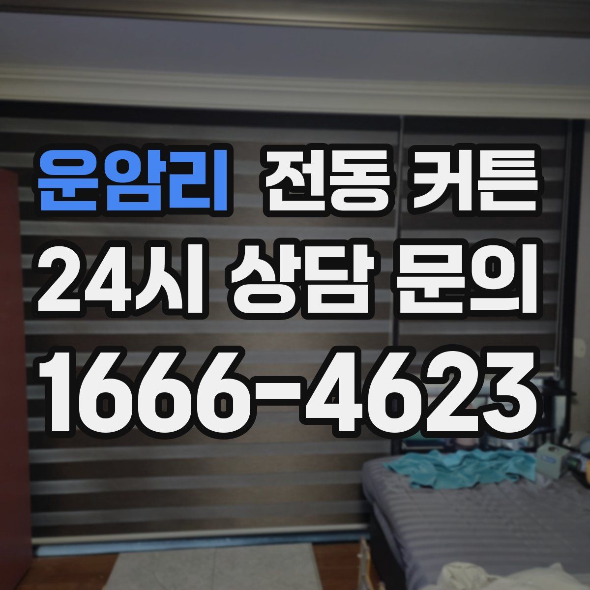 운암리 전동 커튼