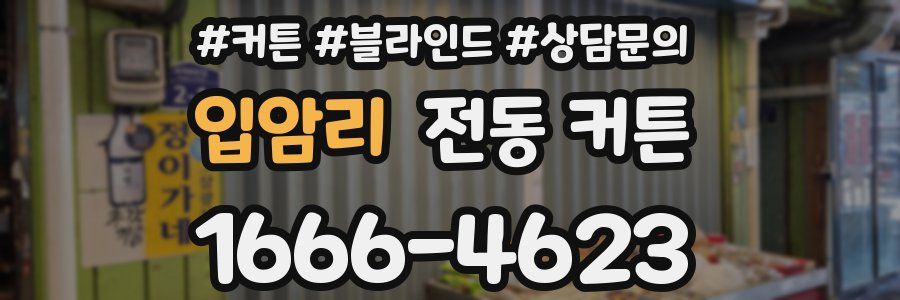입암리 전동 커튼
