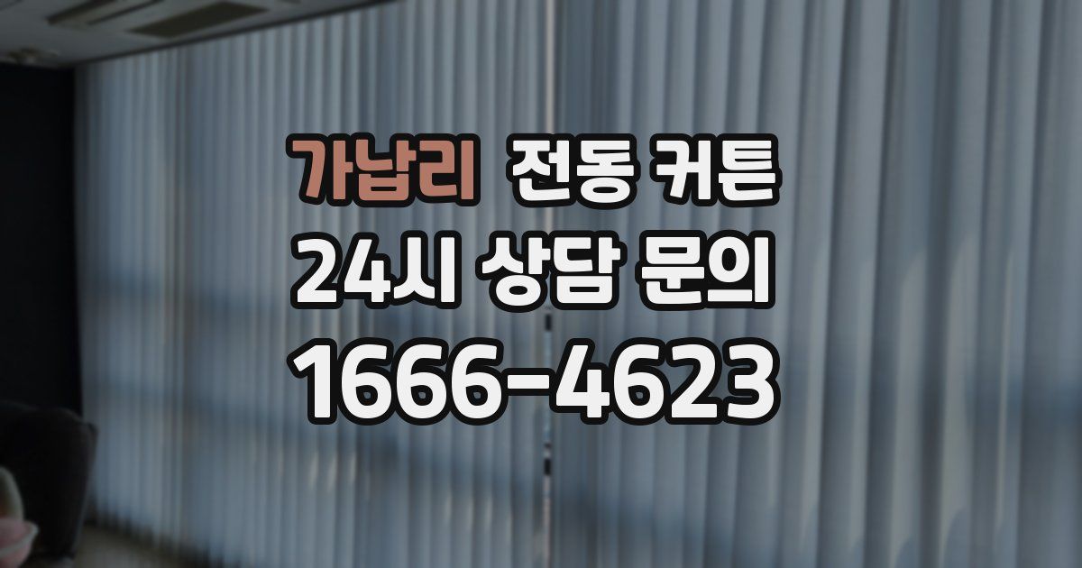 가납리 전동 커튼