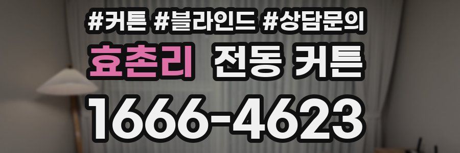 효촌리 전동 커튼