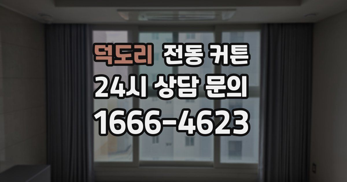 덕도리 전동 커튼